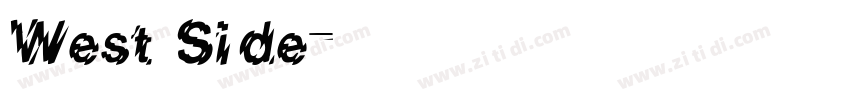 West Side字体转换